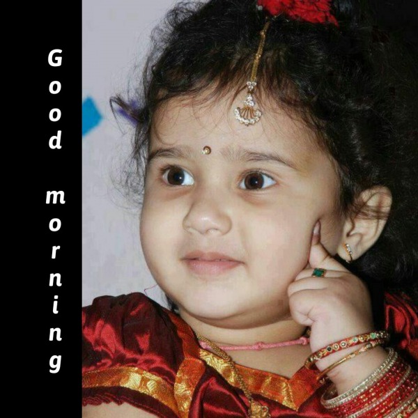Good morning With Cute Baby