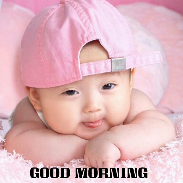 Cute Baby Saying Good morning