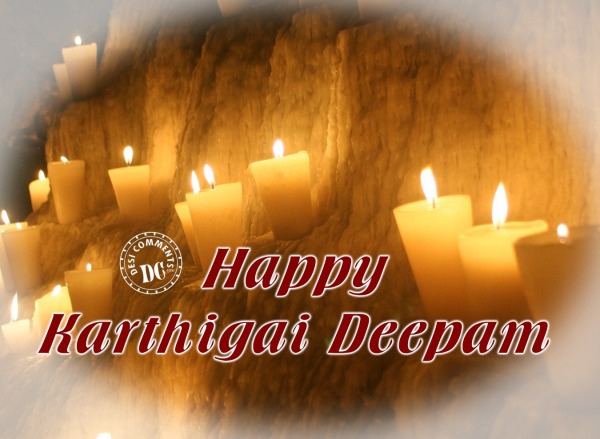 Happy Karthigai Deepam With Candles