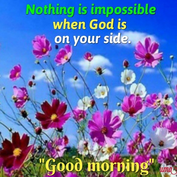 Good morning - Nothing Is Impossible