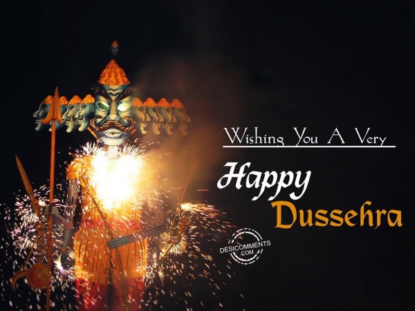 Wishing you a very Happy Dussehra