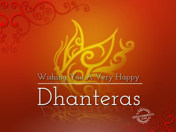 Wishing you a very Happy Dhanteras