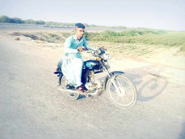 Aarish Khan On Bike