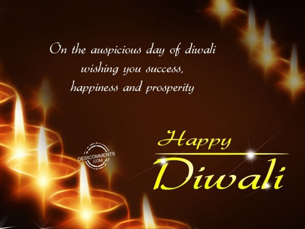 On the auspicious day of Diwali