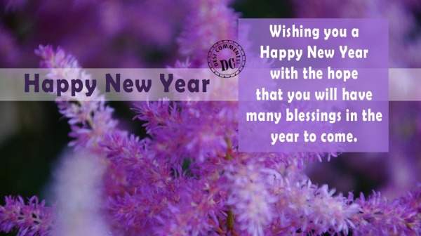 Wishing you a New Year