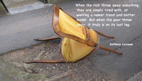 When the rich throw away something