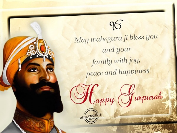 May waheguru ji bless you and your family