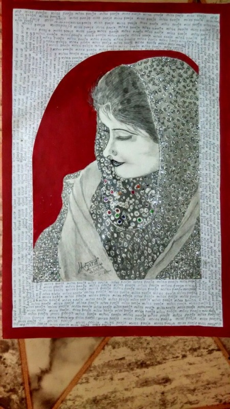 Beautiful Painting Of Miss Pooja