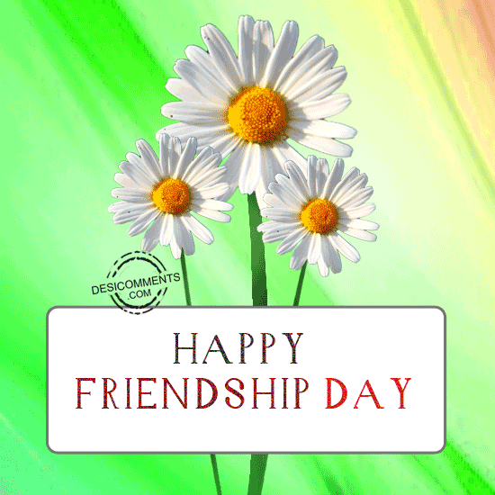 Happy Friendship Day with Flower 