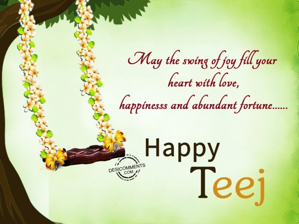 Your heart filled with happiness – Happy Teej