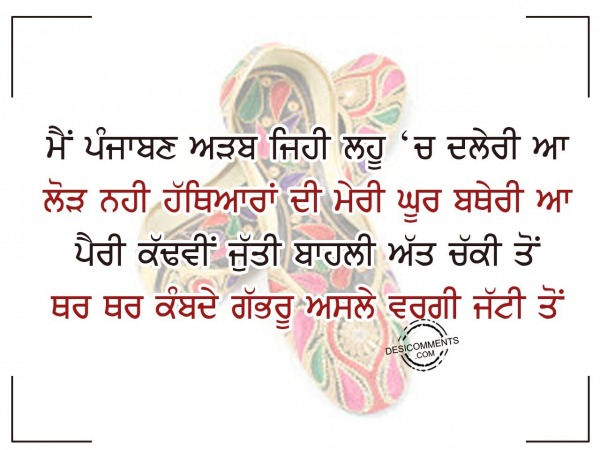 Main punjaban adab jehi