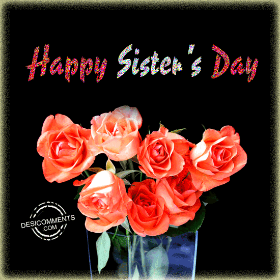 Happy Sister’s Day with flower