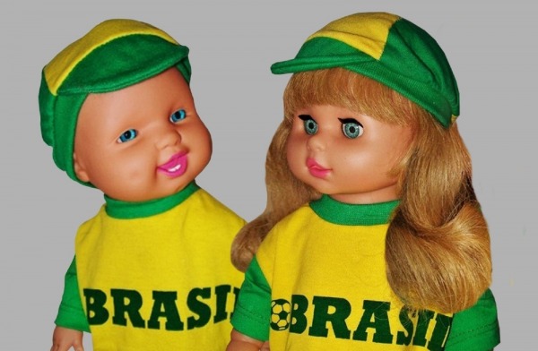 Two Dolls In Brazil Dress