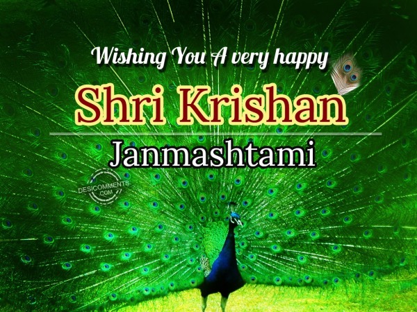 Wishing you a very happy ShriKrishan Janmashtami