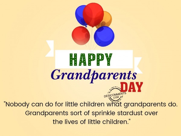 Nobody can do for little children, Happy Grandparents Day