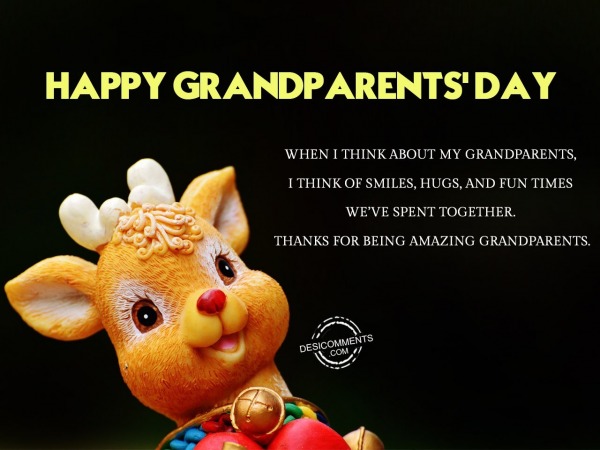 Happy Grandparents Day – Thanks for being amazing grandparents