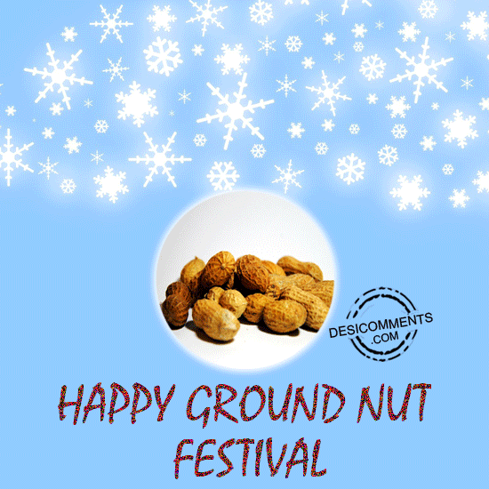 Glitter Image Of Happy Ground Nut Festival