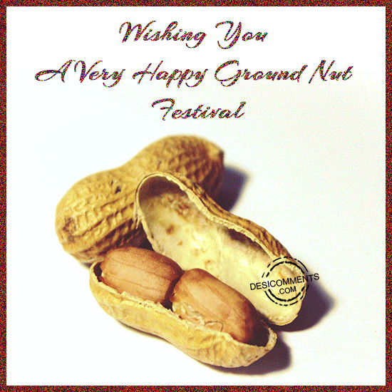 Wishing You A Very Happy Ground Nut Festival Glitter