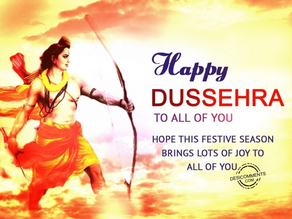 Happy Dussehra to all of you