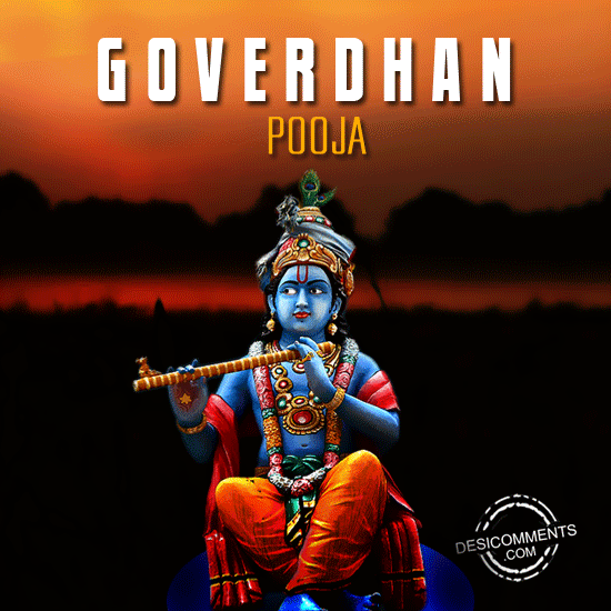 Lord Krishna, Happy Goverdahn Pooja