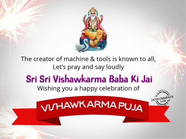 The creator of Machine & tools, Happy Vishawkarma Day