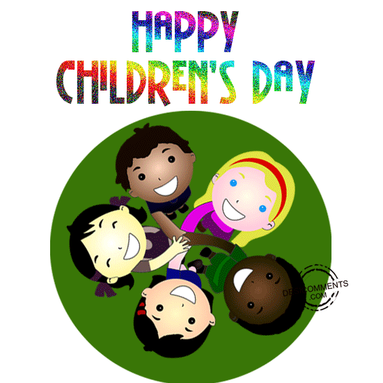 Happy Children's Day with childrens