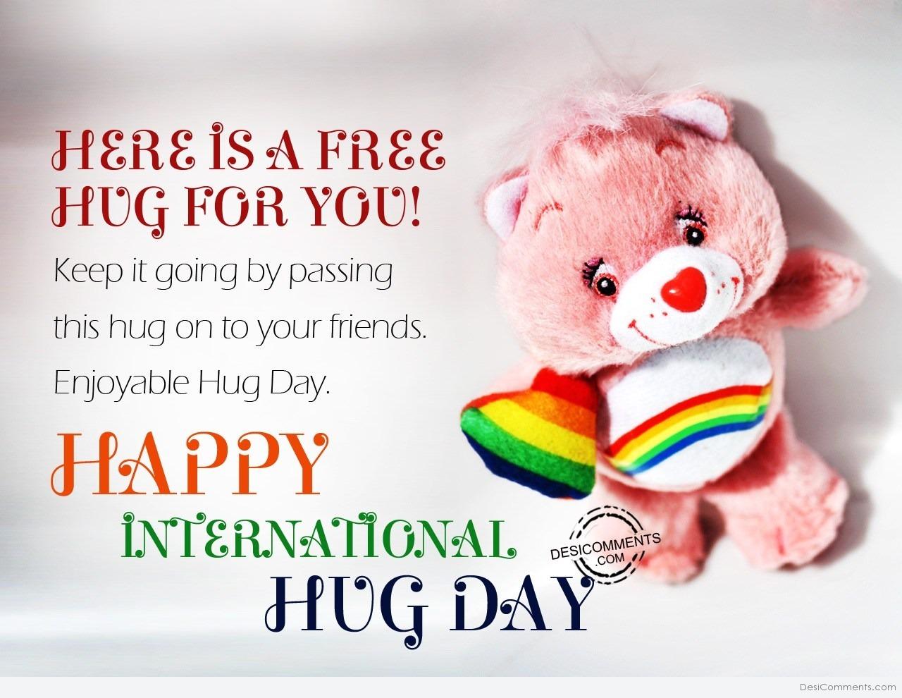 Happy International hug day - DesiComments.com