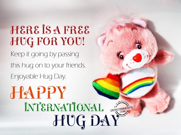 Happy International hug day