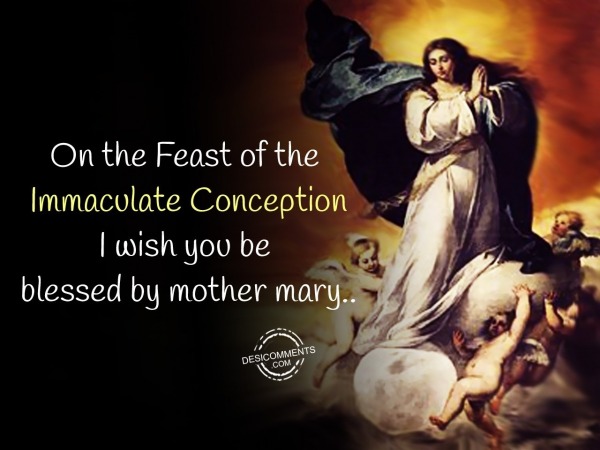 On the feast of the immaculate conception stay blessed