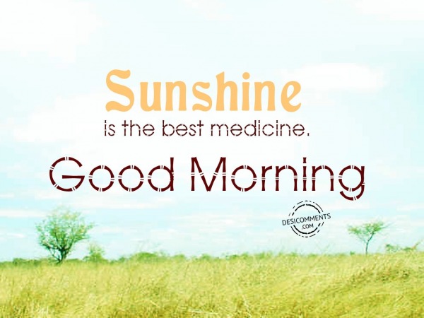 Sunshine Is The Best Medicine - Good Morning