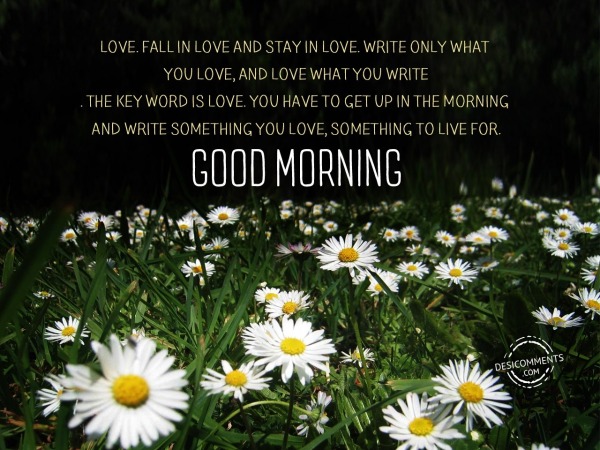 The Key Word Is Love - Good Morning