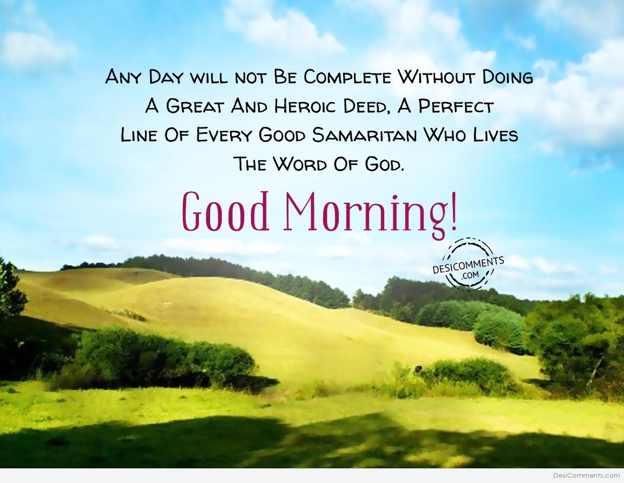 The Word Of God – Good Morning - DesiComments.com