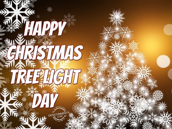 Happy Christmas Tree Light Day