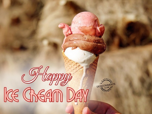 Best Wishes on Ice Cream day