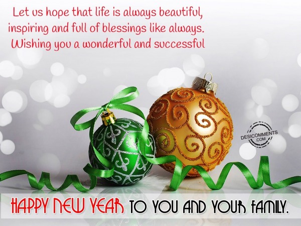 Wishing you a wonderful and Successful Happy New Year
