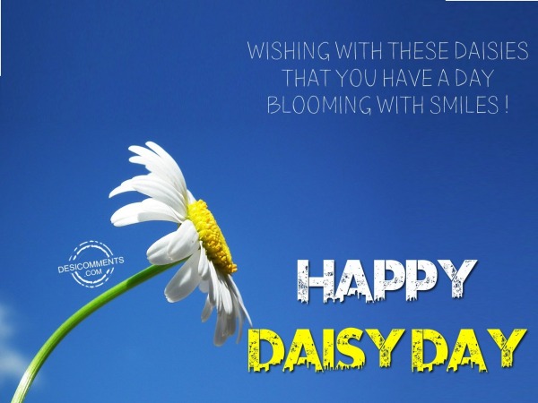 Wishing with these daisies that you have a day blooming with smiles!