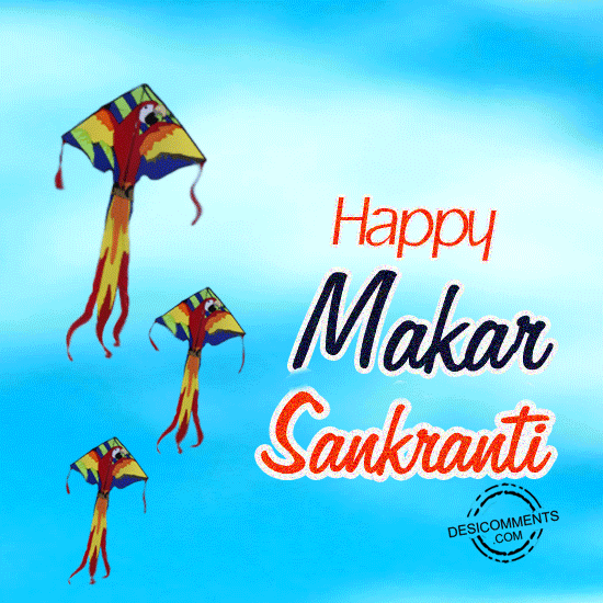 Happy Makar Sankranti glitter 