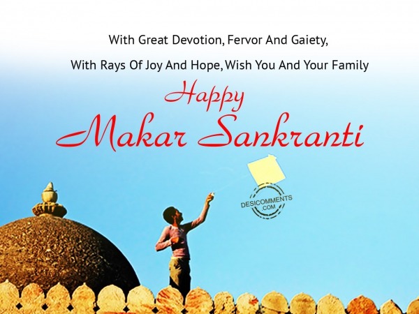 With great devotion - Happy Makar Sankranti