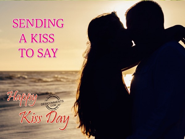 Sending A Kiss To Say- Happy Kiss Day