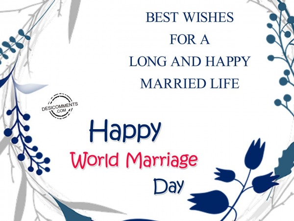 Best Wishes For A Long And Happy Married Life.