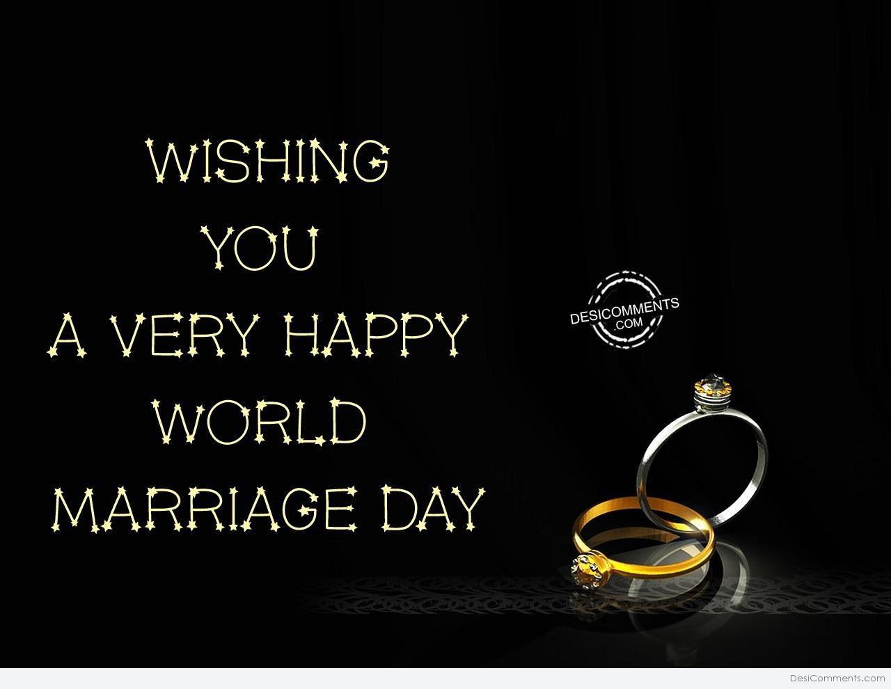 Wishing You A Very Happy World Marriage Day - DesiComments.com