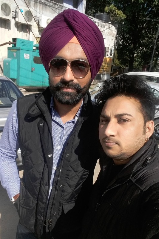 Abhi Jassal With Punjabi Singer