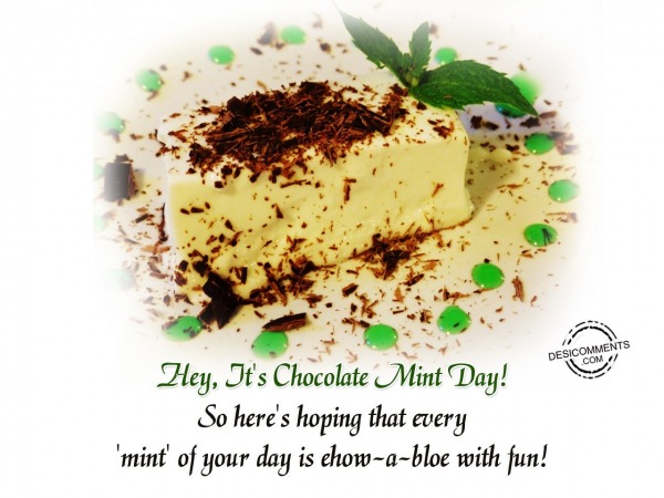 Hey, It’s Chocolate Mint Day!