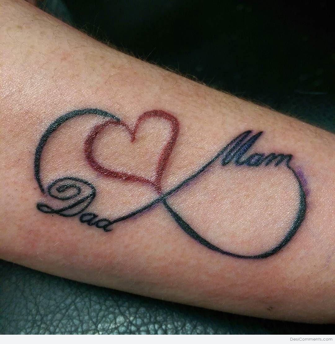 Big Guys tattoo  Calligraphy love tattoo of mom  dad on Forearm