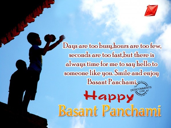 Days are to busy, Happy Basant Panchmi