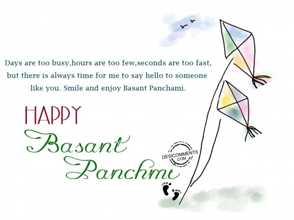 Smile and enjoy Basant Panchmi