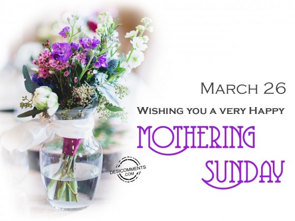 Wishing you a very happy Mothering Sunday