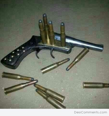 Gun And Bullets