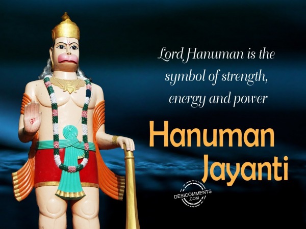 Lord hanuman is the symbol of strength