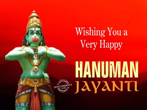 Wishing you a very Happy Hanuman Jayanti